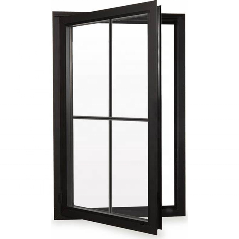 arched white aluminum frame tempered glass inswing open style french casement window