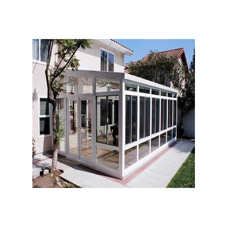 Outdoor aluminum green house easy assembly sunroom 4 season Aluminum Frame Glass House/sun Room