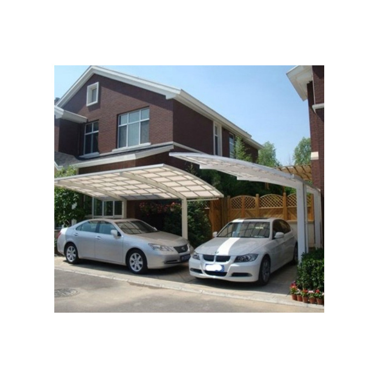 High quality polycarbonate aluminum double carport