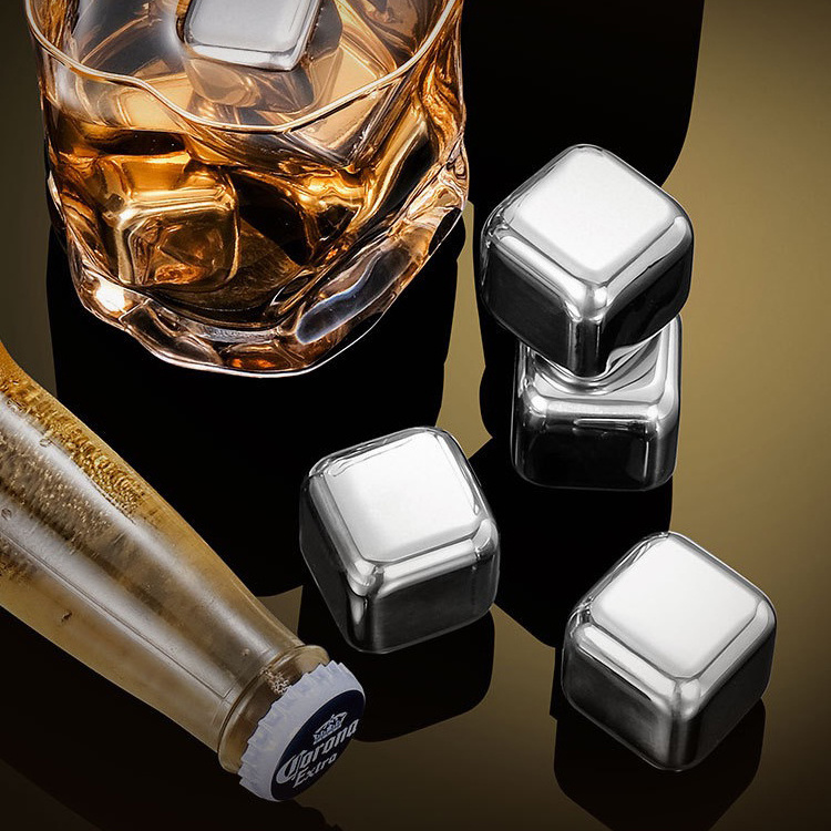 Stainless Steel Material Ice Cubes 12Pcs Wholesale Whiskey Stones