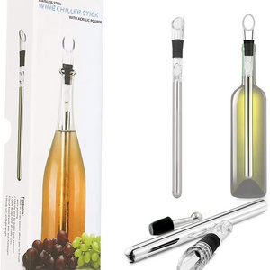 Bar accessories portable insulated stainless steel coolers wine bottle cooler stick single bottle wine chiller