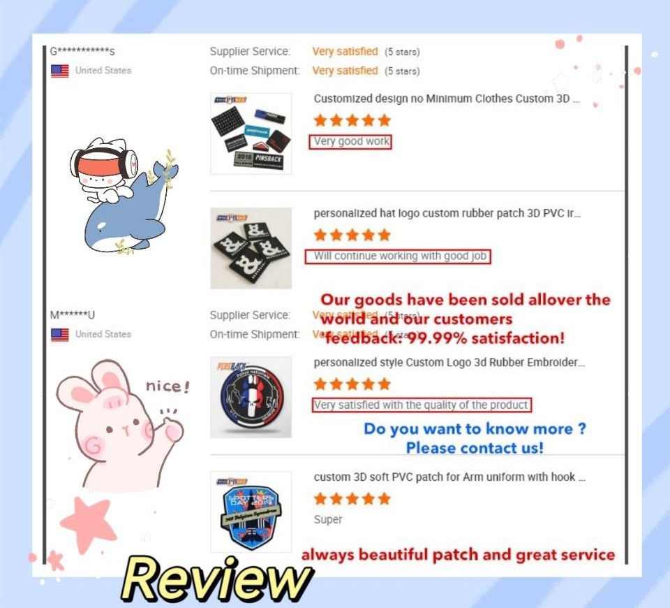 Pinsback OEM Custom 3D cute animal Soft PVC Patches Custom Logo Cheap Hook And Loop Custom Logo PVC Patch Maker anime monster