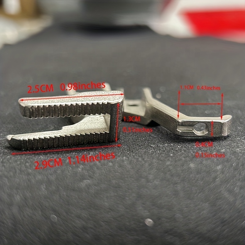 Industrial Standard Walking Foot Sewing Machine Presser DY Double Side Flat Bottom Teeth Presser Foot U192 Apparel Machine Parts