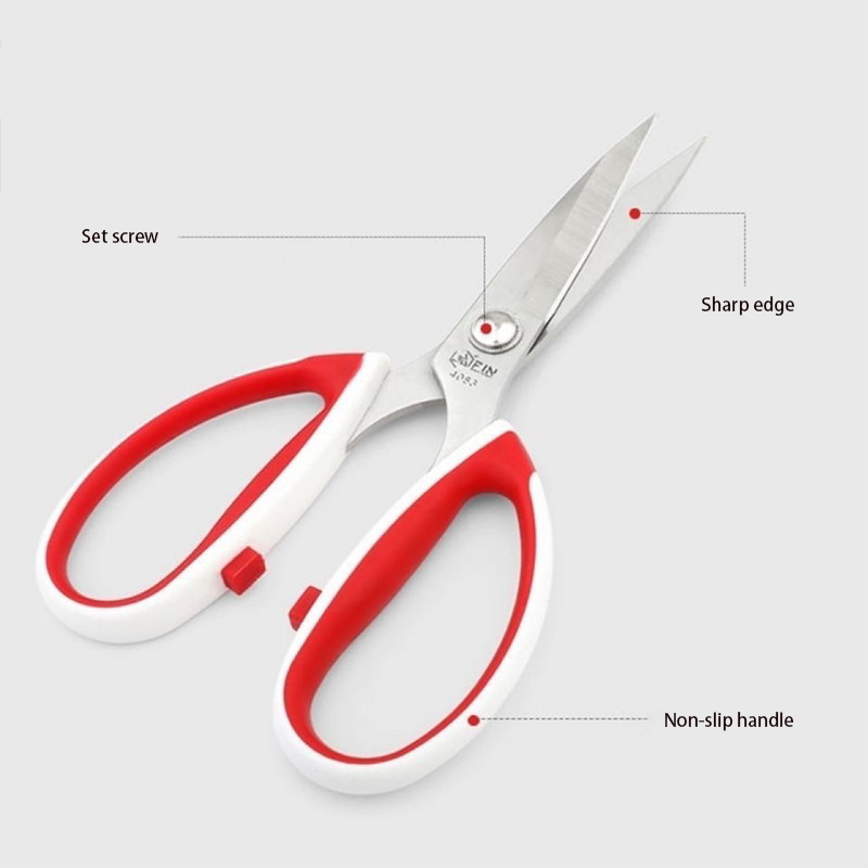 New Household Kitchen Scissors Left Handed Sewing Candle Wick Trimmer DIY Grade Cutting Tool Plastic Blade Fabric / Shears