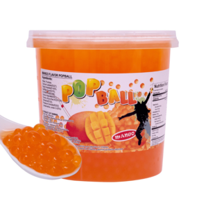 Mango Popping Boba Fruit Juice Balls For Ice Cream