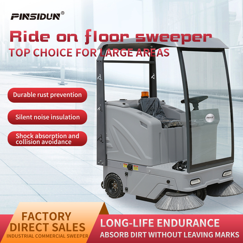 PSD-SJ1400 hot selling street sweeper car vacuum cleaner sweeper compact tractor road sweeper