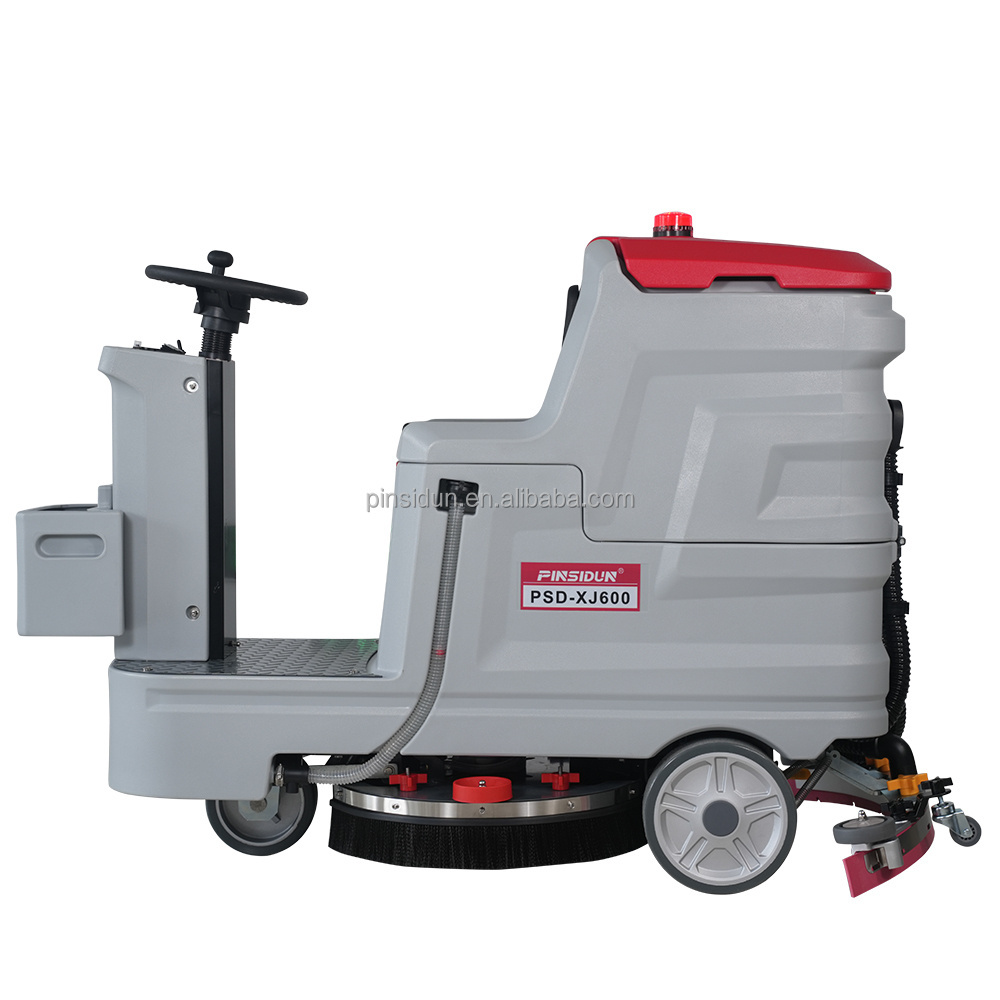 2023 Commercial Industrial Rechargeable Scrubbing Machine Ride On Marble Floor Scrubber