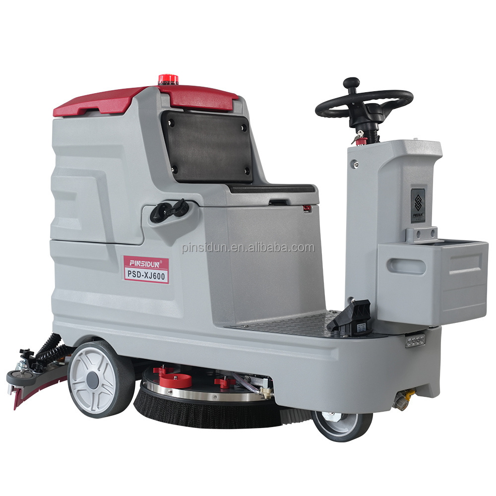 2023 Commercial Industrial Rechargeable Scrubbing Machine Ride On Marble Floor Scrubber