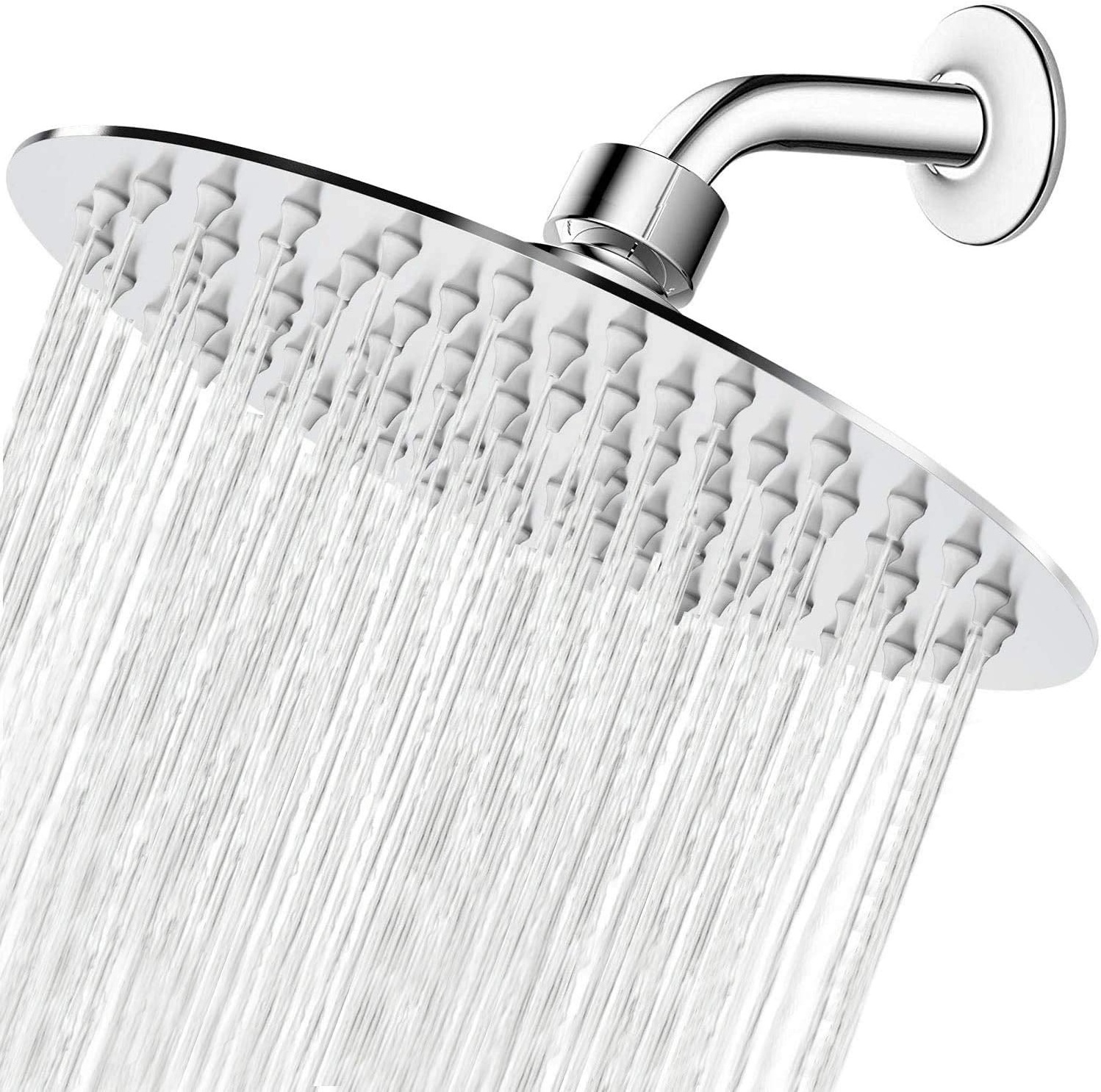 304 stainless steel ultra-thin round square rain shower head for bathroom hand shower handheld