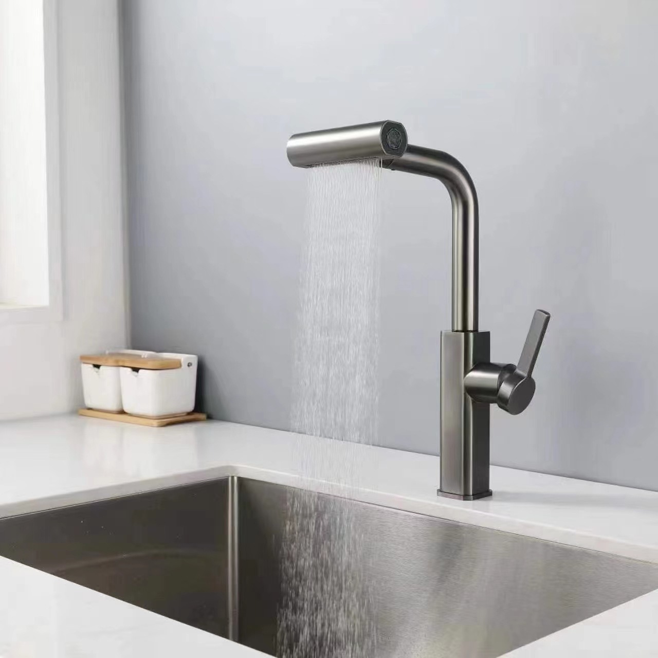 Pinslon grifos para lavamanos sink faucets new design taps pull down desk upc sink mixer kitchen faucet