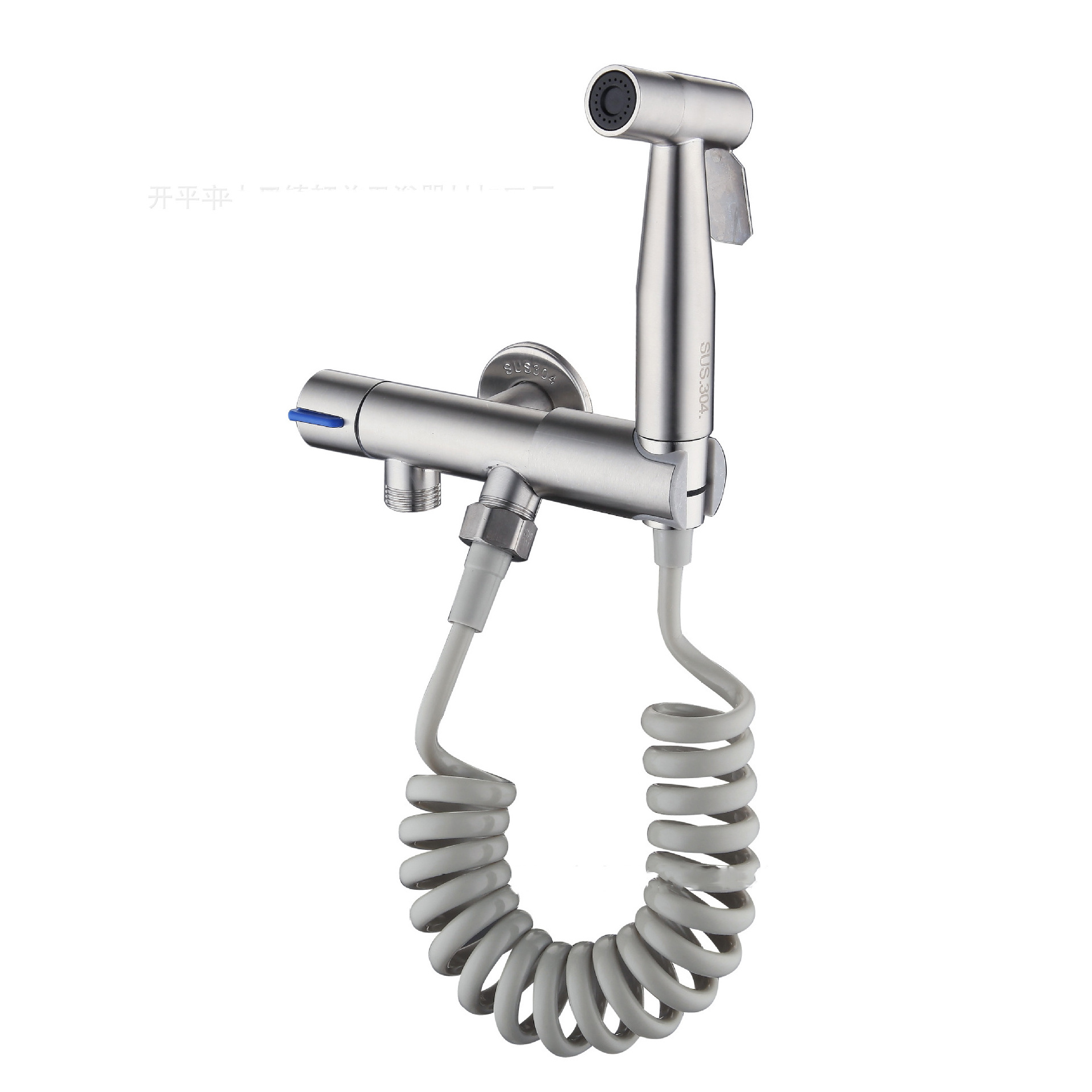 Stainless Steel 304 SUS Bidet Sprayer Faucet Wall Mountet With Holder Handheld Toilet Partner