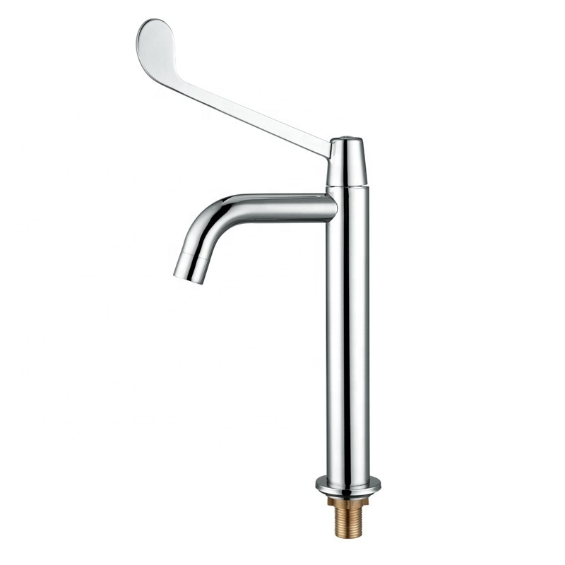 Stainless Steel Long Handle Medical Faucet for Basin Elbow Touch faucet