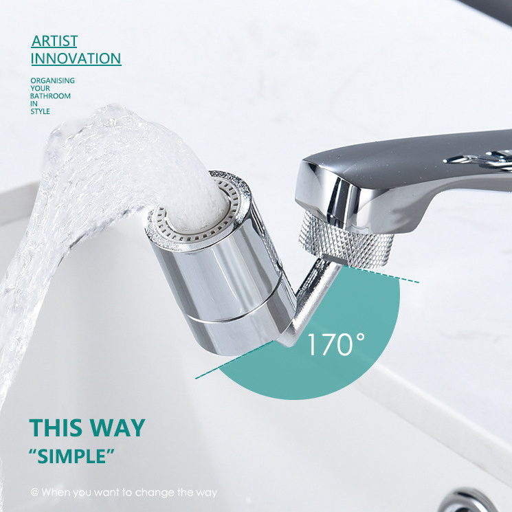 Universal Splash Filter Faucet 720 degree swivel sink faucet aerator Big Angle Kitchen Faucet Aerator