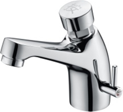 Time Delay Faucet Hot and Cold Mixer Self Closing Tap