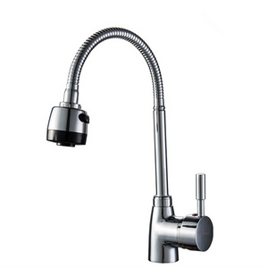 Zinc Alloy Tip Three-way Universal Tube Hot And Cold Kitchen Wash Kitchen Faucet Sink Swivel Tube Faucet - Buy Zinc Alloy Faucet