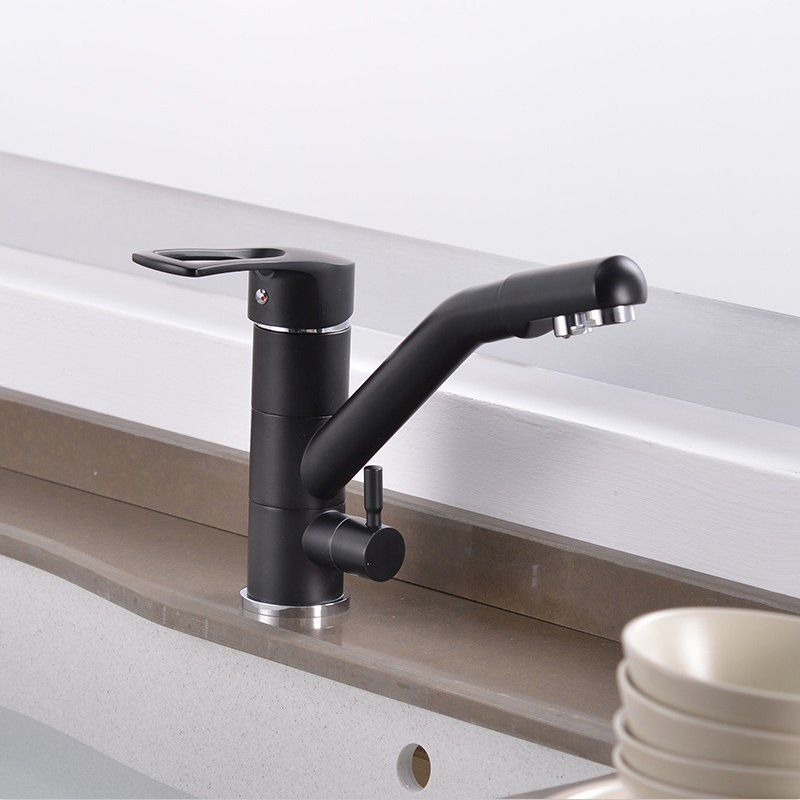 Newly Deck Mounted Stainless Steel Taps Brushed Faucet for Kitchen Home