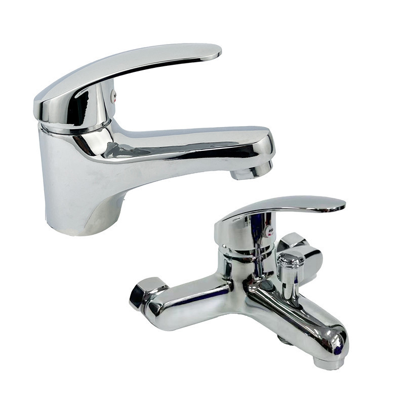 Wholesale hot sale sink water faucet deck mounted chrome finish zinc body bathroom used royal basin zinc faucets