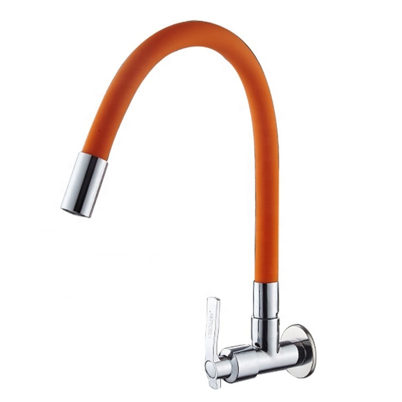 Cheap Price Wall Mount Brass Flexible Kitchen Tap Cold Water Sink Faucet Kitchen With Spray