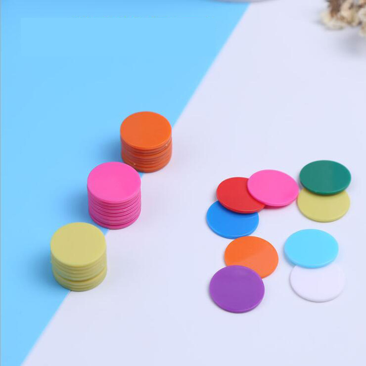 cheap wholesale blank colorful custom plastic token coin for game