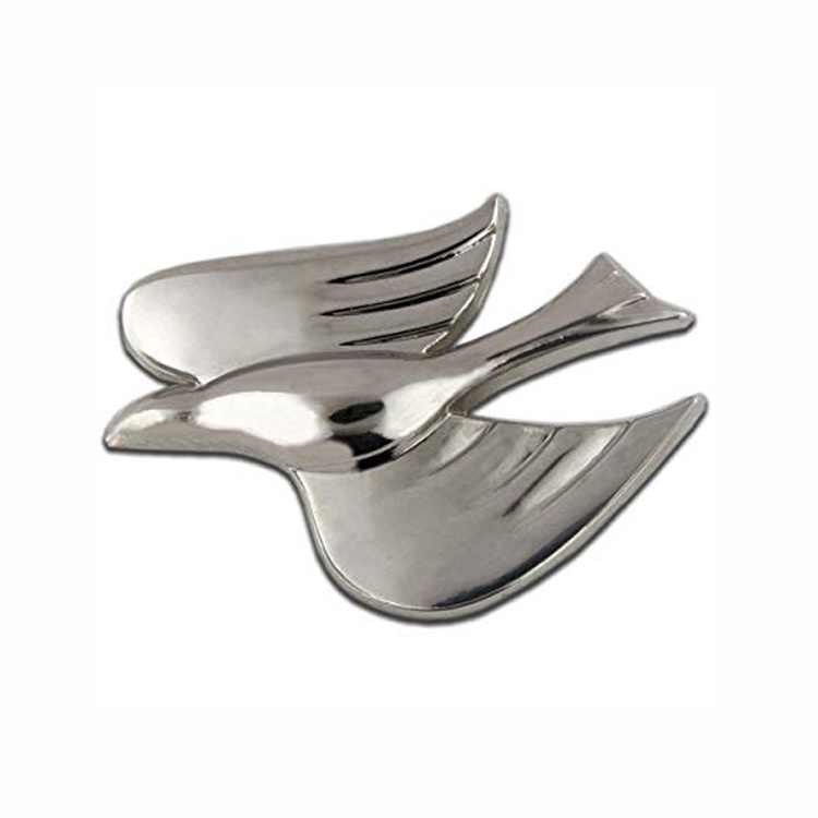 custom full 3D metal gold plating plane shaped lapel pin