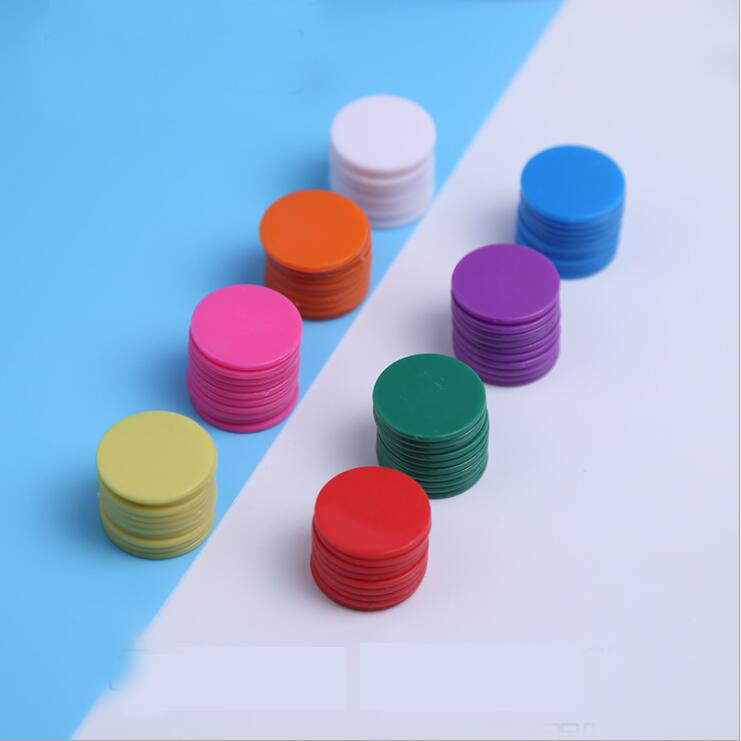 cheap wholesale blank colorful custom plastic token coin for game