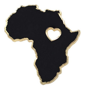 Africa Pin Wakanda Forever BLM Black Panther Enamel Pin