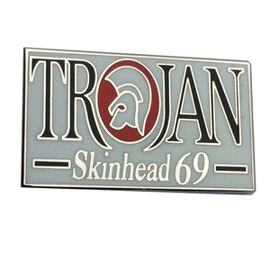 Trojan Skinhead 69 Enamel Badge Mod Vespa Lambretta Scooter Oi Punk Scene