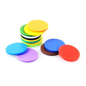 cheap wholesale blank colorful custom plastic token coin for game