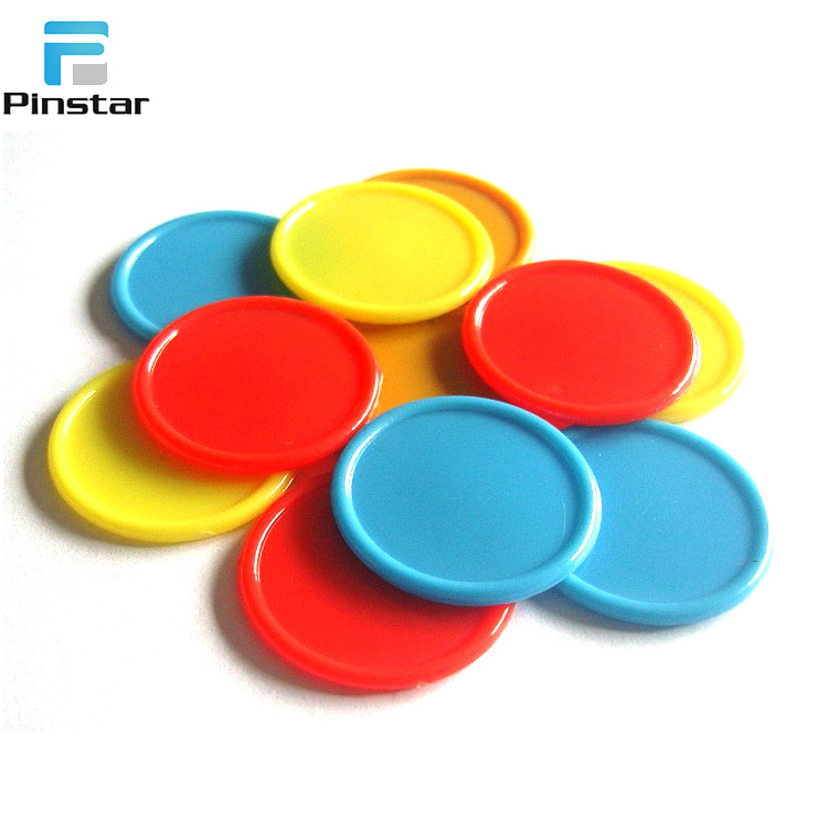 High quality environmental custom plastic token blank coin with printed logo