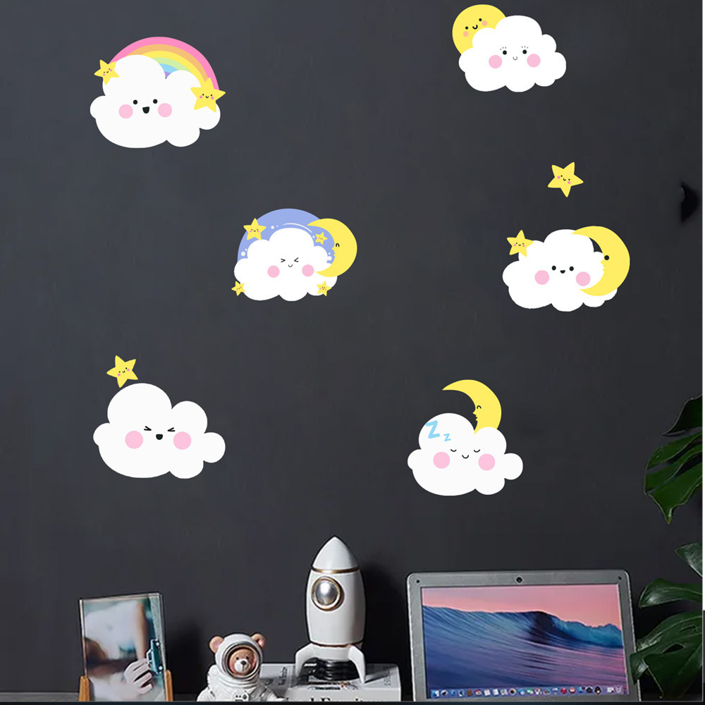 Hot sale luminous wall stickers wholesale home decoration star moon glowing in the dark sticker astronaut