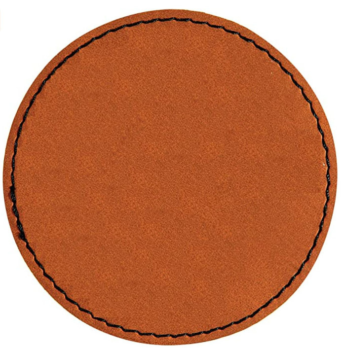 Blank Leather  Patches with Adhesive Patches for Hats Jackets Backpacks Faux Laser Patches for Hats Jackets Backpacks DIY