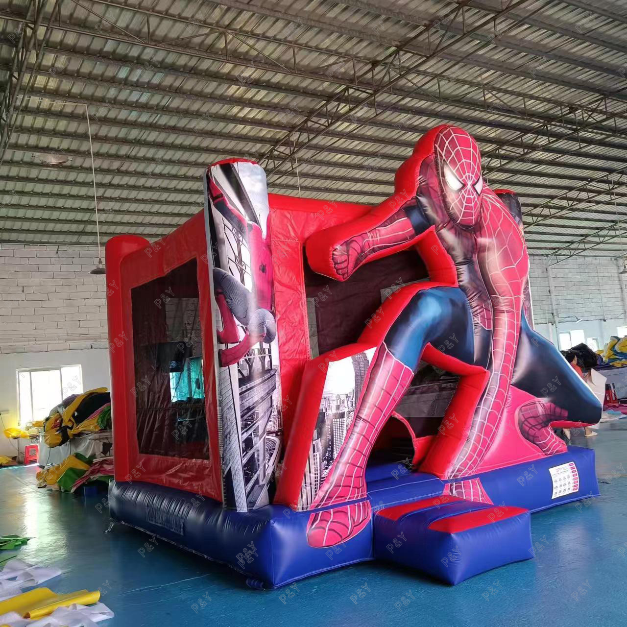 Commercial inflatable SpiderMan bouncer bouncy castle jumping bounce house