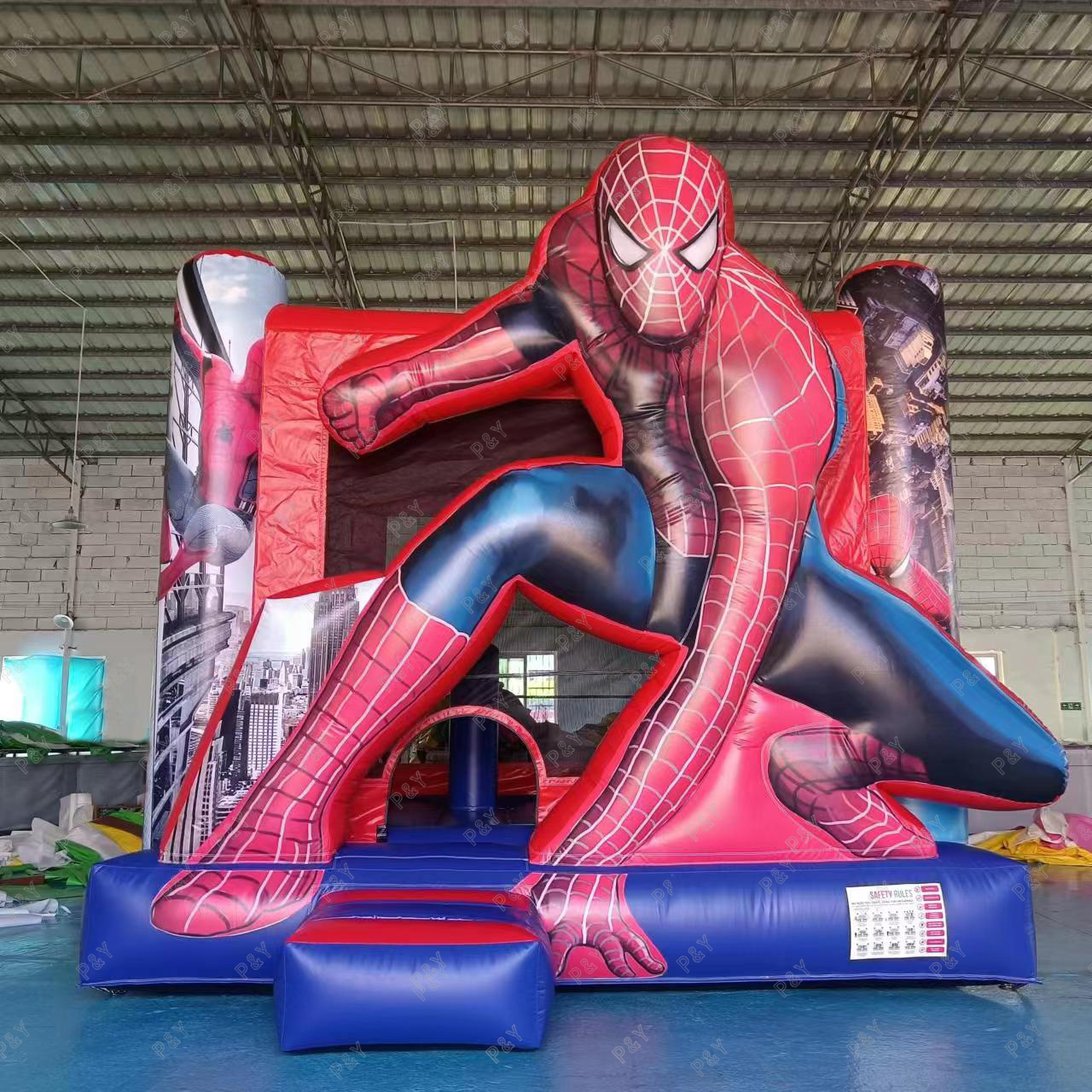 Commercial inflatable SpiderMan bouncer bouncy castle jumping bounce house