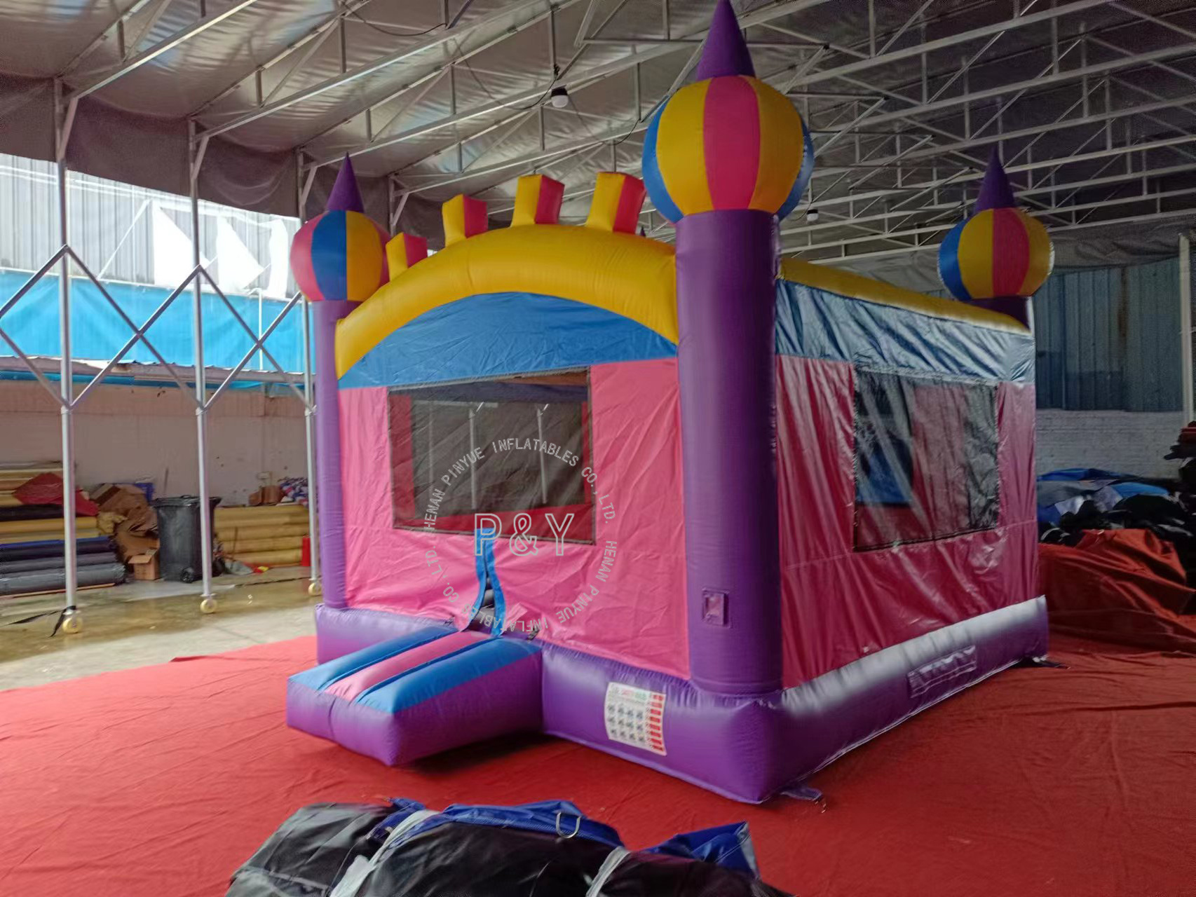 Hot Selling Commercial princess Inflatable bouncer colorful 13x13 bouncy castle jumping Pink bounce house for party