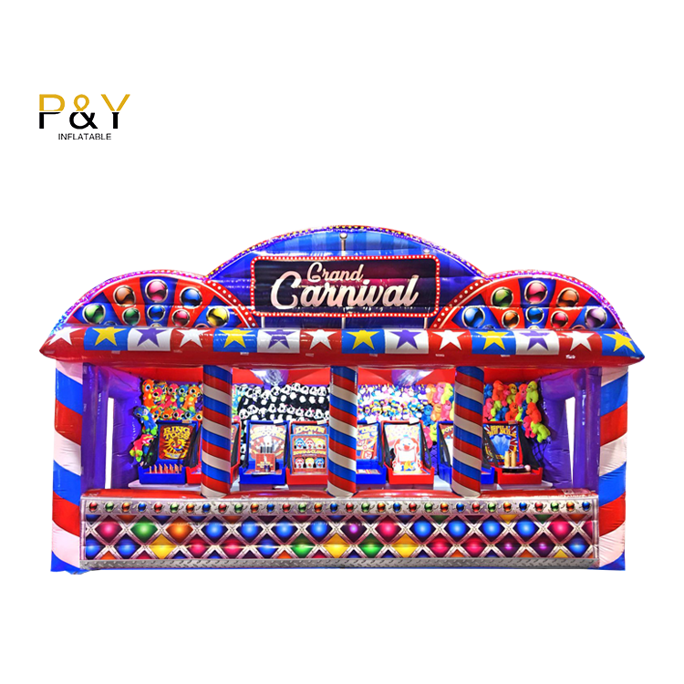 Commercial Inflatable Grand Carnival Game Booth bouncer inflatable games for sale