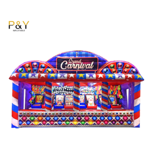 Commercial Inflatable Grand Carnival Game Booth bouncer inflatable games for sale