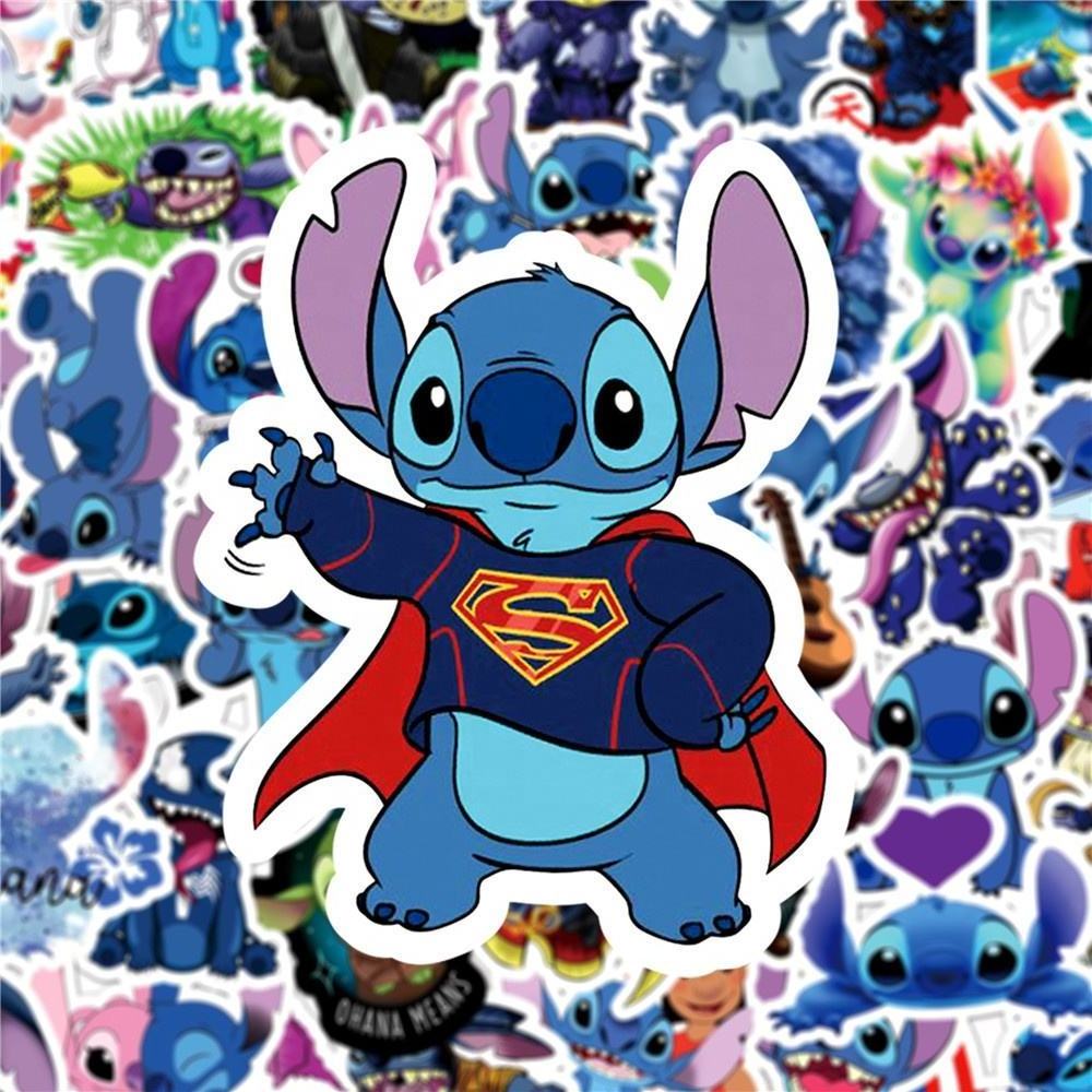 Cute Cartoon Film Lilo Stitch Sticker Graffiti Sticker For Children Toy Gift Home Table Paper Diy Decor Stickers