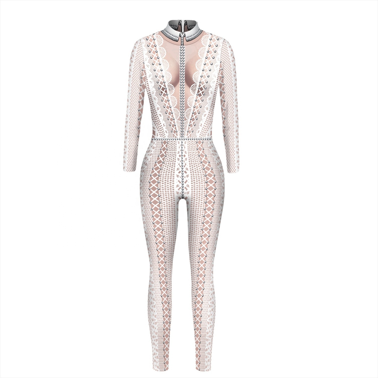 Women Sexy Slim Jumpsuit Cosplay Costume Carnage Zentai Adult Unisex Sexy Jumpsuit Halloween Bodysuit Halloween Fancy Dress