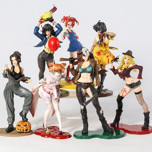 Bishoujo Horror PVC Figure Statue Decoration Model Toy Featuring Michael Myers Freddy Krueger Jason Voorhees Chucky Anime Boxed