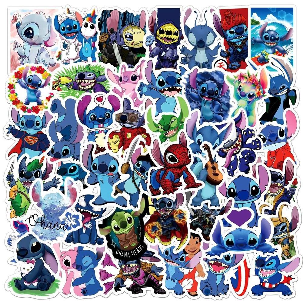 Cute Cartoon Film Lilo Stitch Sticker Graffiti Sticker For Children Toy Gift Home Table Paper Diy Decor Stickers