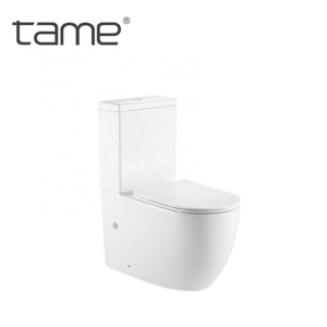 TAME TM6083 WaterMark CE White Ceramic Water Closet Commode  P Trap Jet Flushing Bathroom Two Piece Toilet