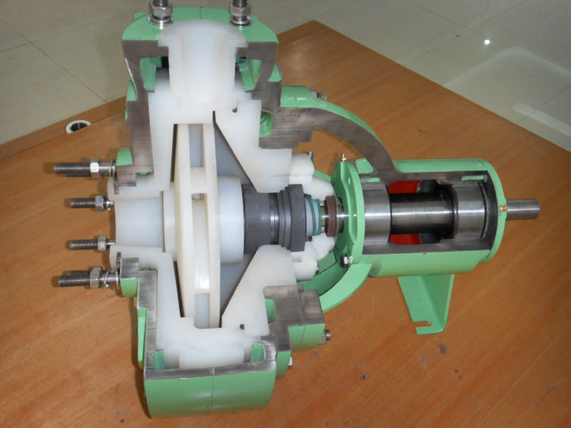 PVDF material pump RCNKU100-80-160 horizontal single-stage end-suction top-discharge centrifugal pumps standardized to ISO 2858