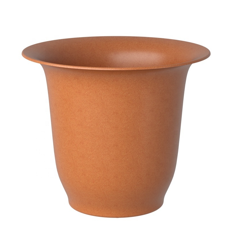 Pioneera Dia 34cm Eco Naturally Plant Fiber Decorative Modern Flower Pots Indoor Durable Home Big Plant Pots Outdoor