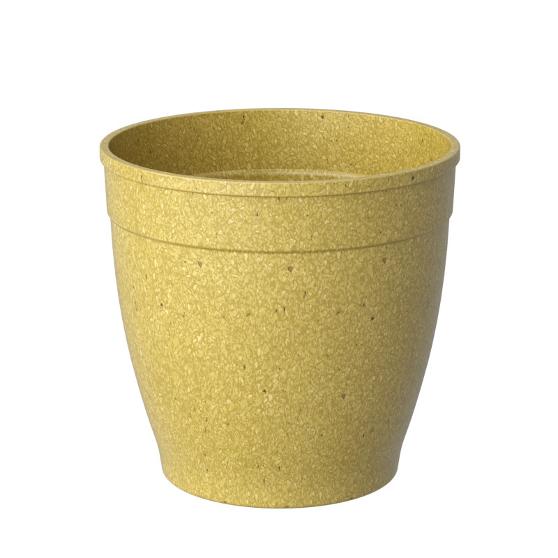 Pioneera Dia 11cm Biodegrad Pots Eco Plant Fiber Rice Hull Durable Decorative Flower Pots Home Mini Plant Pot