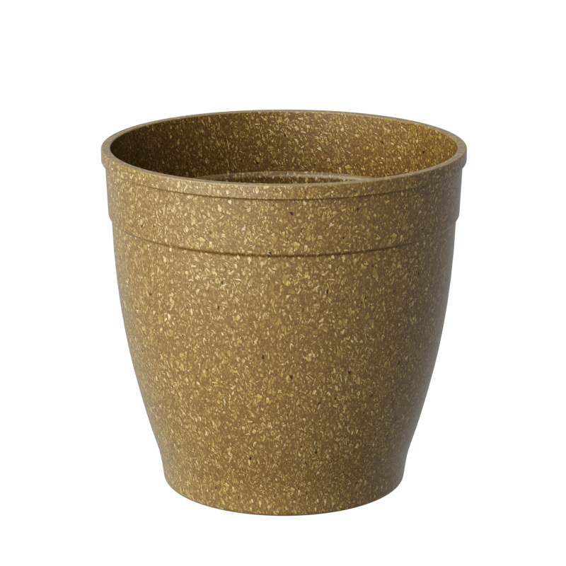 Pioneera Dia 11cm Biodegrad Pots Eco Plant Fiber Rice Hull Durable Decorative Flower Pots Home Mini Plant Pot