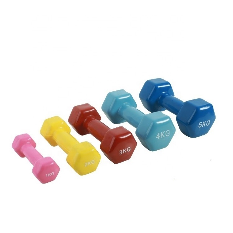 Wholesale  Factory Supply Plastic Dipping Dumbbell Sets Household And Commercial Use Neoprene Coated Dumbbells