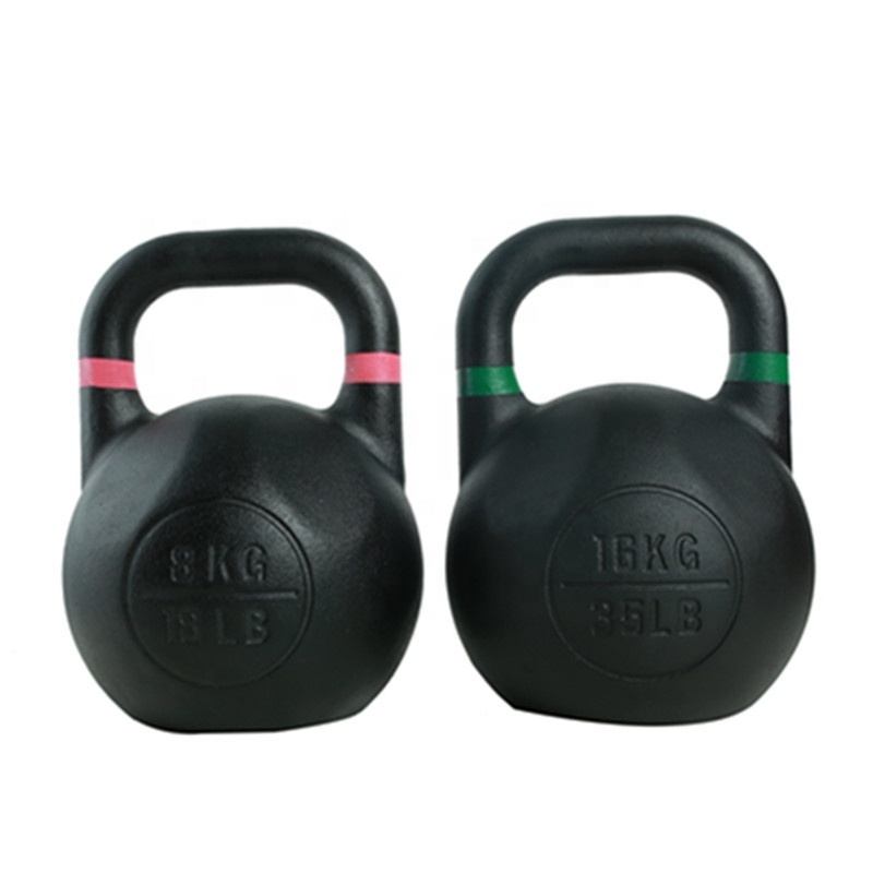 Gym home fitness Kettle bells Competition Steel Kettlebell Powder Coating 8kg 12kg 16kg 20kg 24kg 28kg 32kg