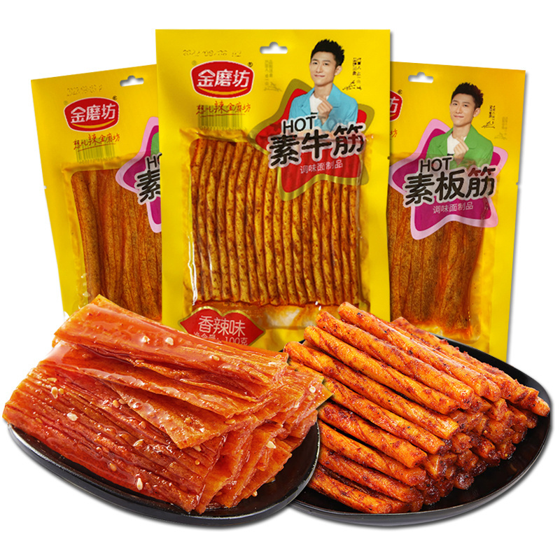 Wholesale Asian snacks magic spicy food exotic snacks highly spicy snacks spicy strip gluten