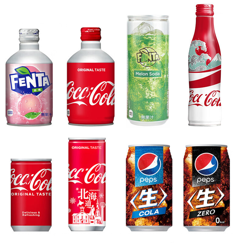 Wholesale Japan Imports Original Coca Fantaa Soft Drinks Collection Edition All Flavors Carbonated Classic Cola Exotic Drinks