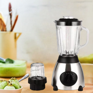 High End Home Blender Mixer 500W with 3 Speeds and 6 Leaf Strong Blade Stainless Steel Food Blender